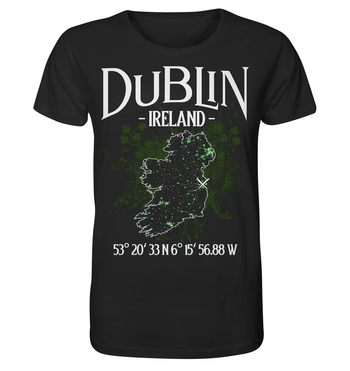 Dublin "Ireland / Coordinates" - Organic Shirt