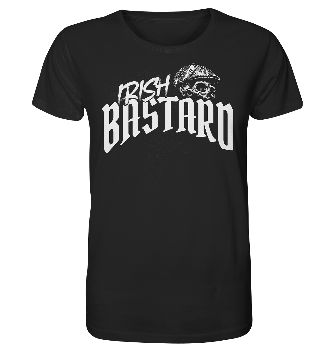 Irish Bastard "Flatcap-Skull V" - Organic Shirt