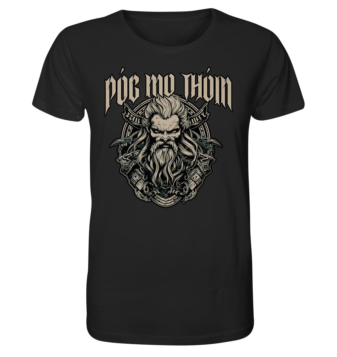 Póg Mo Thóin Streetwear "Celtic Warrior II" - Organic Shirt