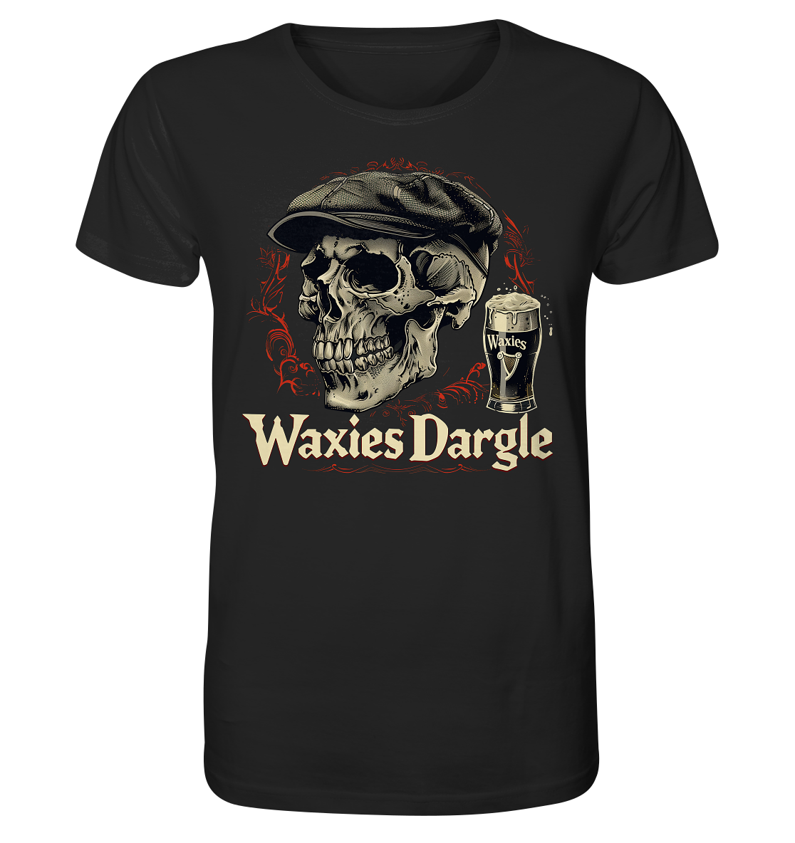 Waxies Dargle "Flatcap / Skull I"  - Organic Shirt