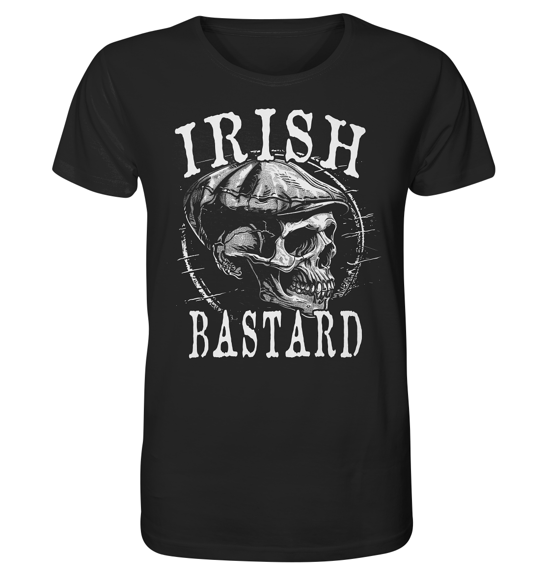 Irish Bastard "Flatcap-Skull I" - Organic Shirt