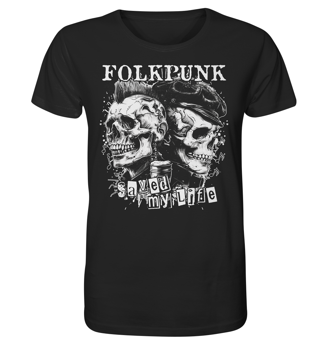 Folkpunk "Saved My Life II" - Organic Shirt