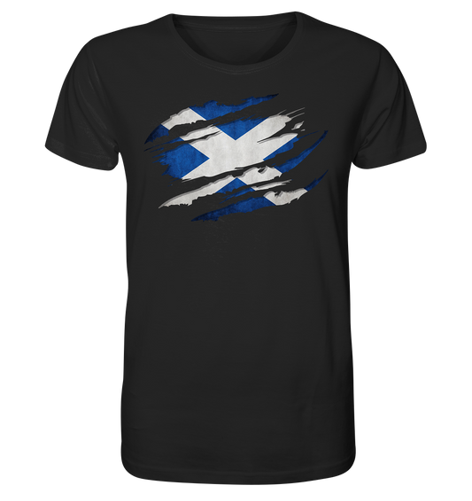 Scotland "Flag Scratch" - Organic Shirt