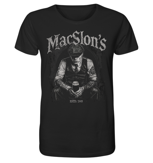 MacSlon's "Estd. 2009 / Drinking Guy I" - Organic Shirt