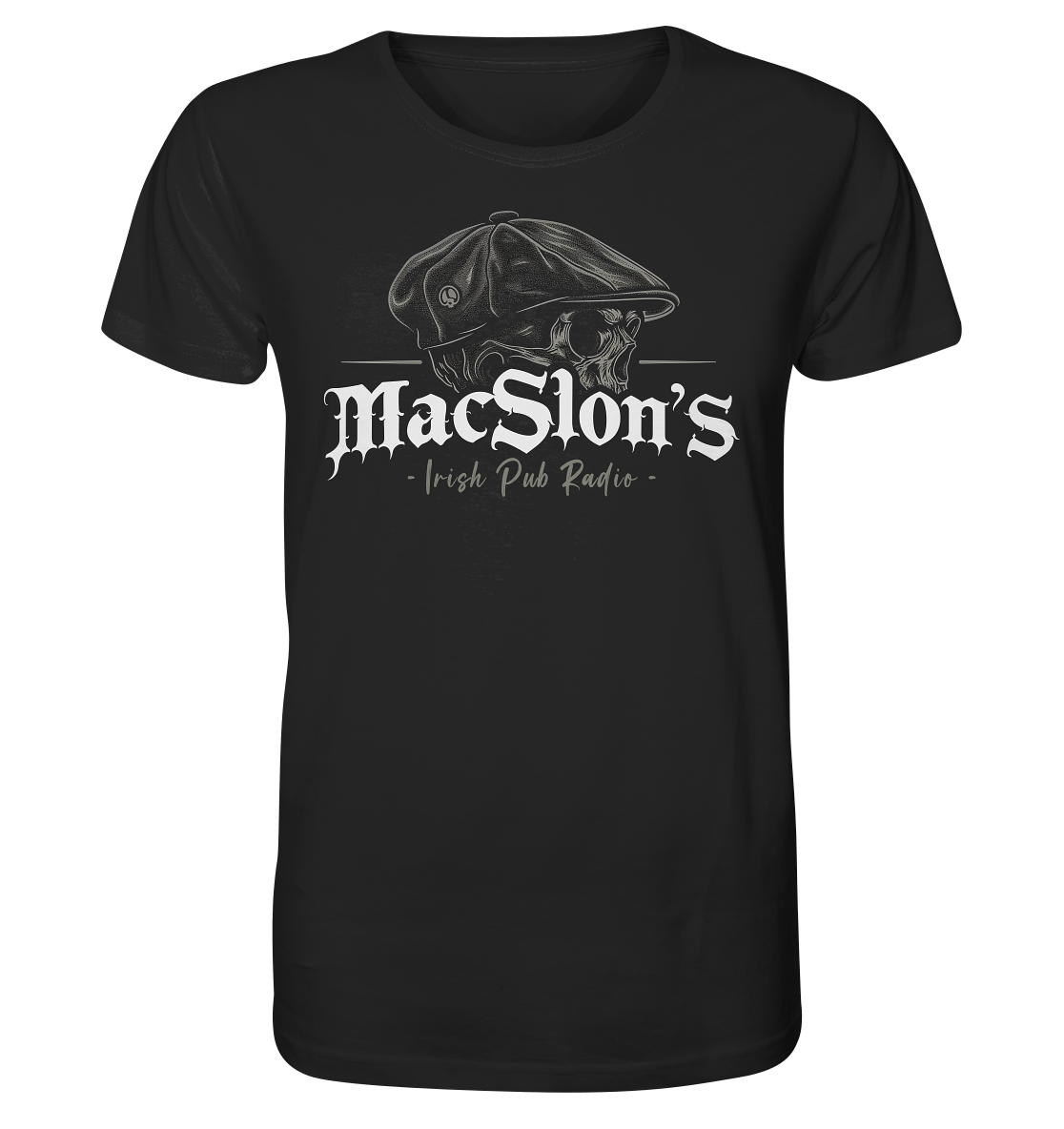 MacSlon's Irish Pub Radio "Flatcap-Skull I"  - Organic Shirt