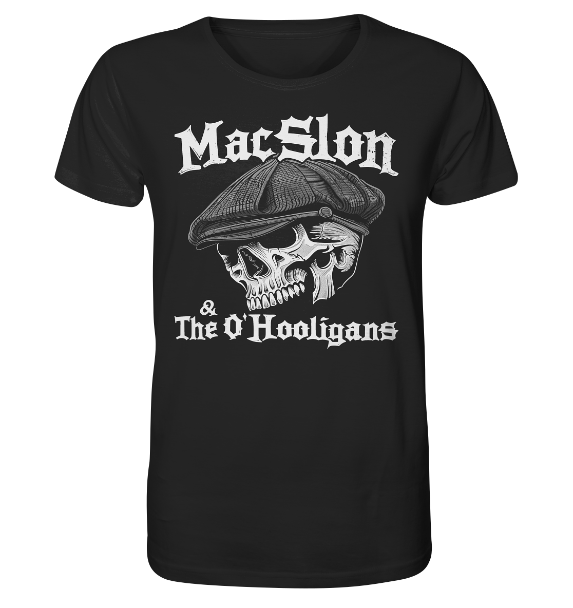 MacSlon & The O'Hooligans "Flatcap-Skull I" - Organic Shirt