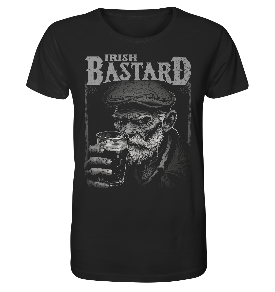 Irish Bastard "Old Irish Man I"  - Organic Shirt