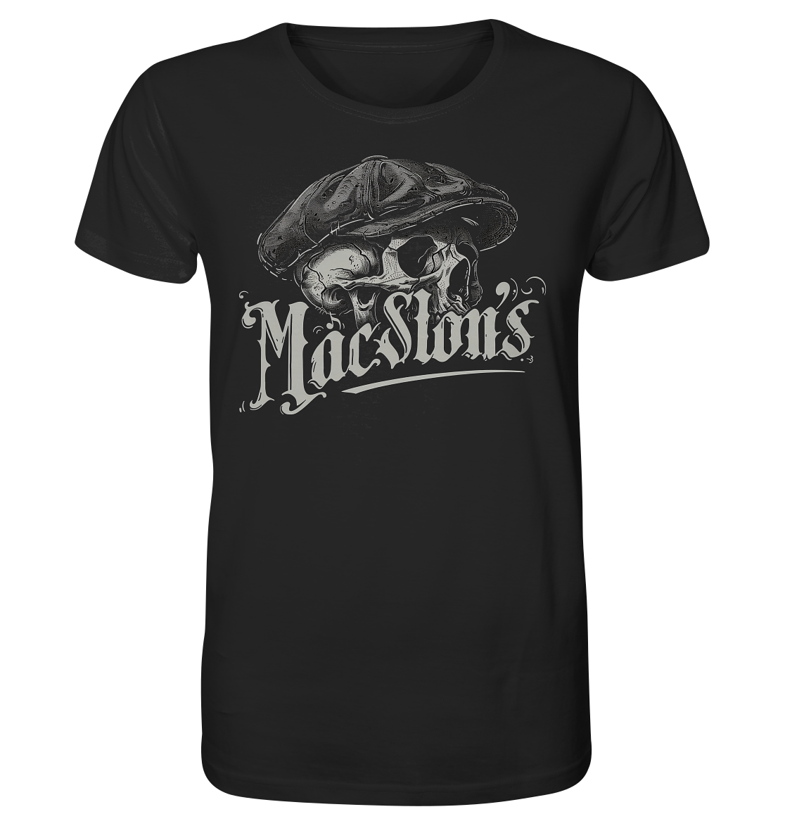 MacSlon's "Flatcap-Skull IV" - Organic Shirt