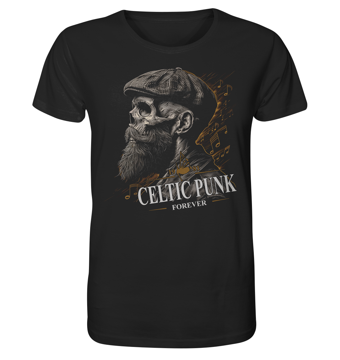 Celtic Punk "Forever / Flatcap-Skull I"  - Organic Shirt