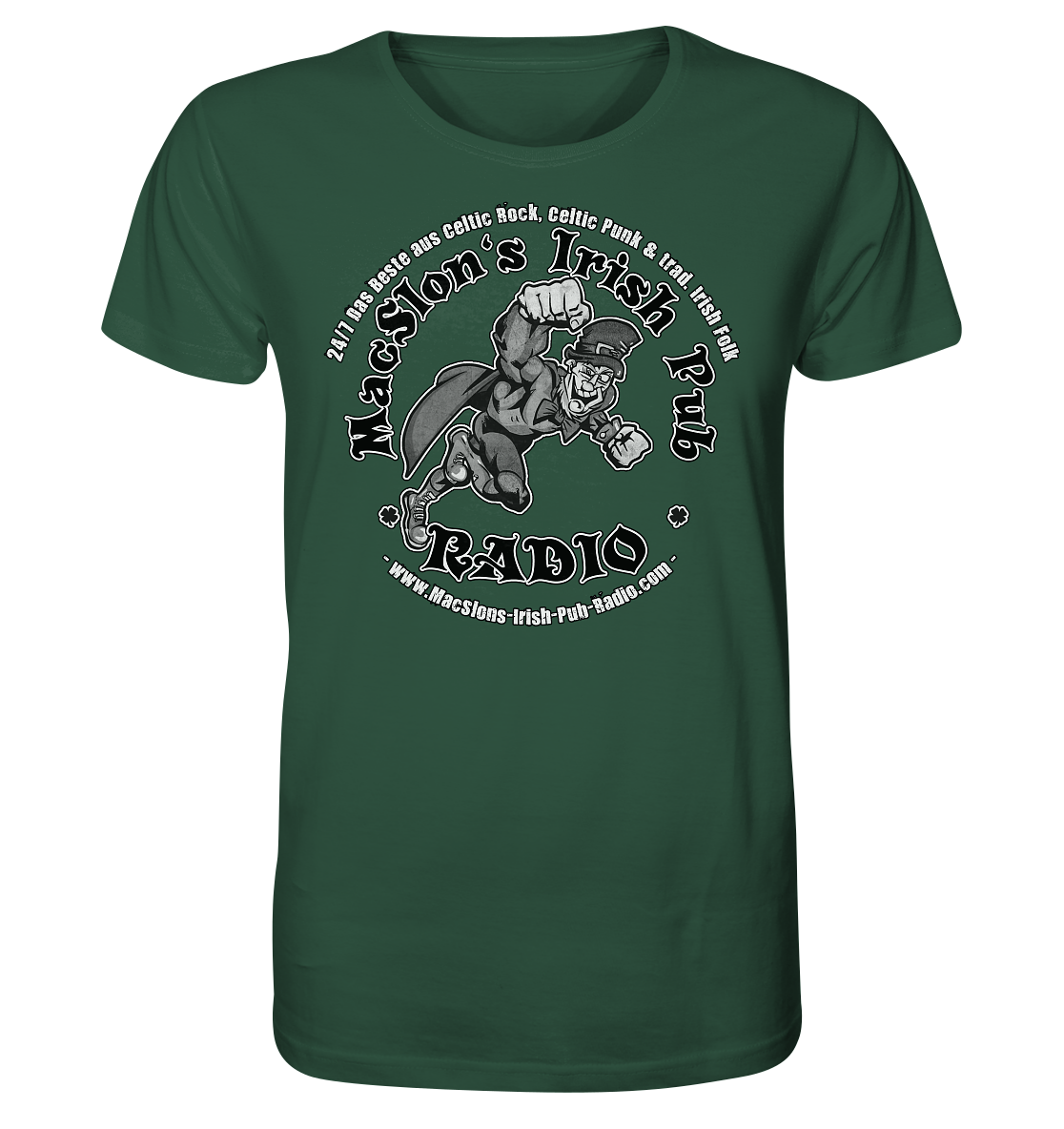 MacSlon's Radio "24/7 - Irish Superhero" - Organic Shirt