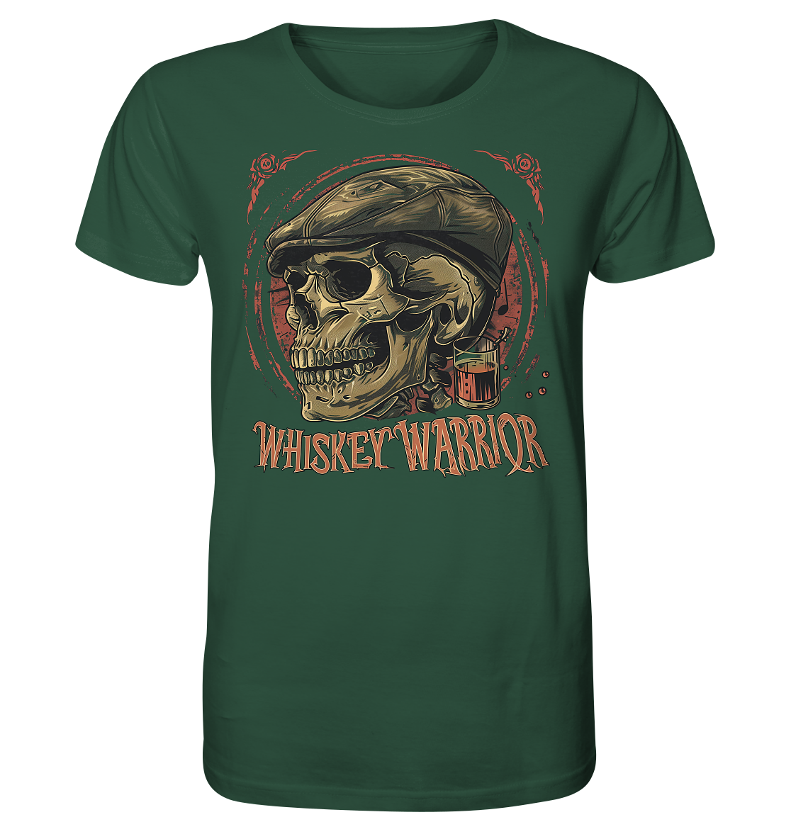 Whiskey Warrior "Flatcap-Skull I"  - Organic Shirt