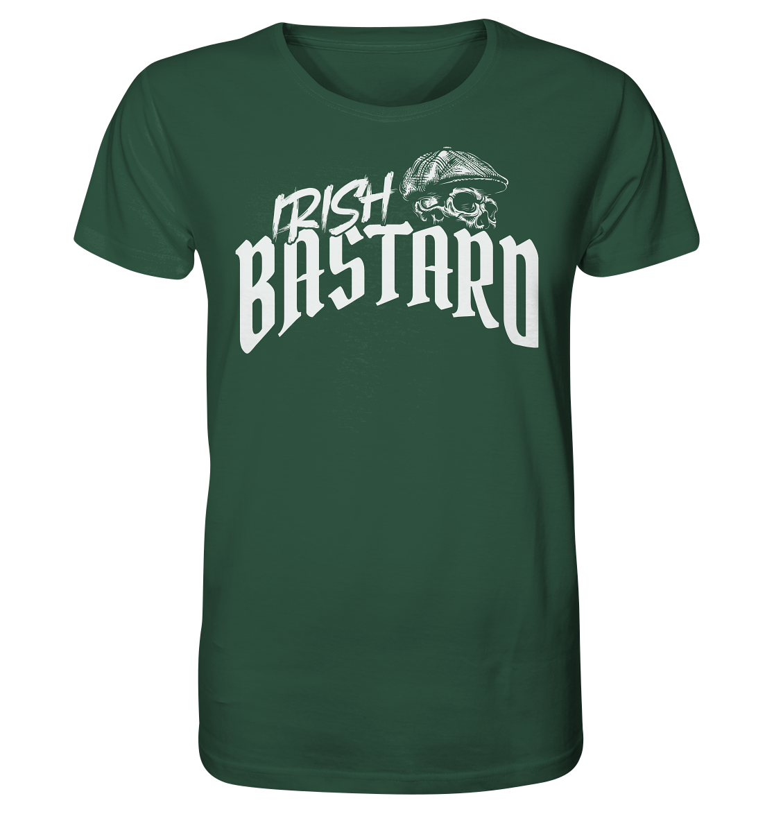 Irish Bastard "Flatcap-Skull V" - Organic Shirt