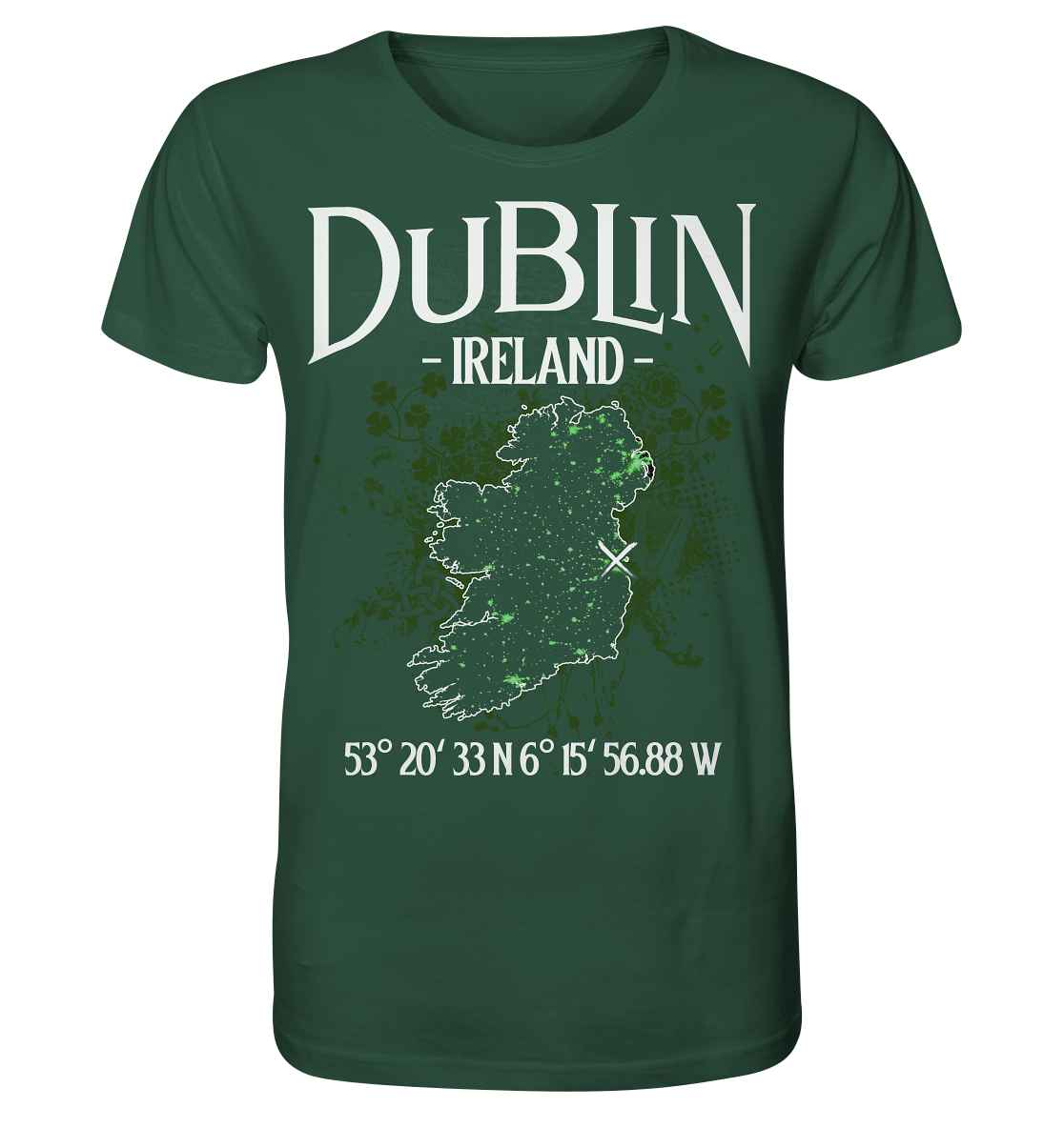 Dublin "Ireland / Coordinates" - Organic Shirt