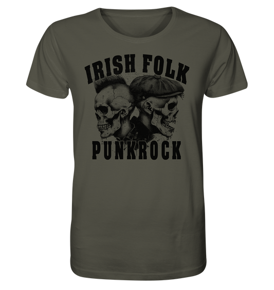 Irish Folk "Punkrock / Skulls" - Organic Shirt