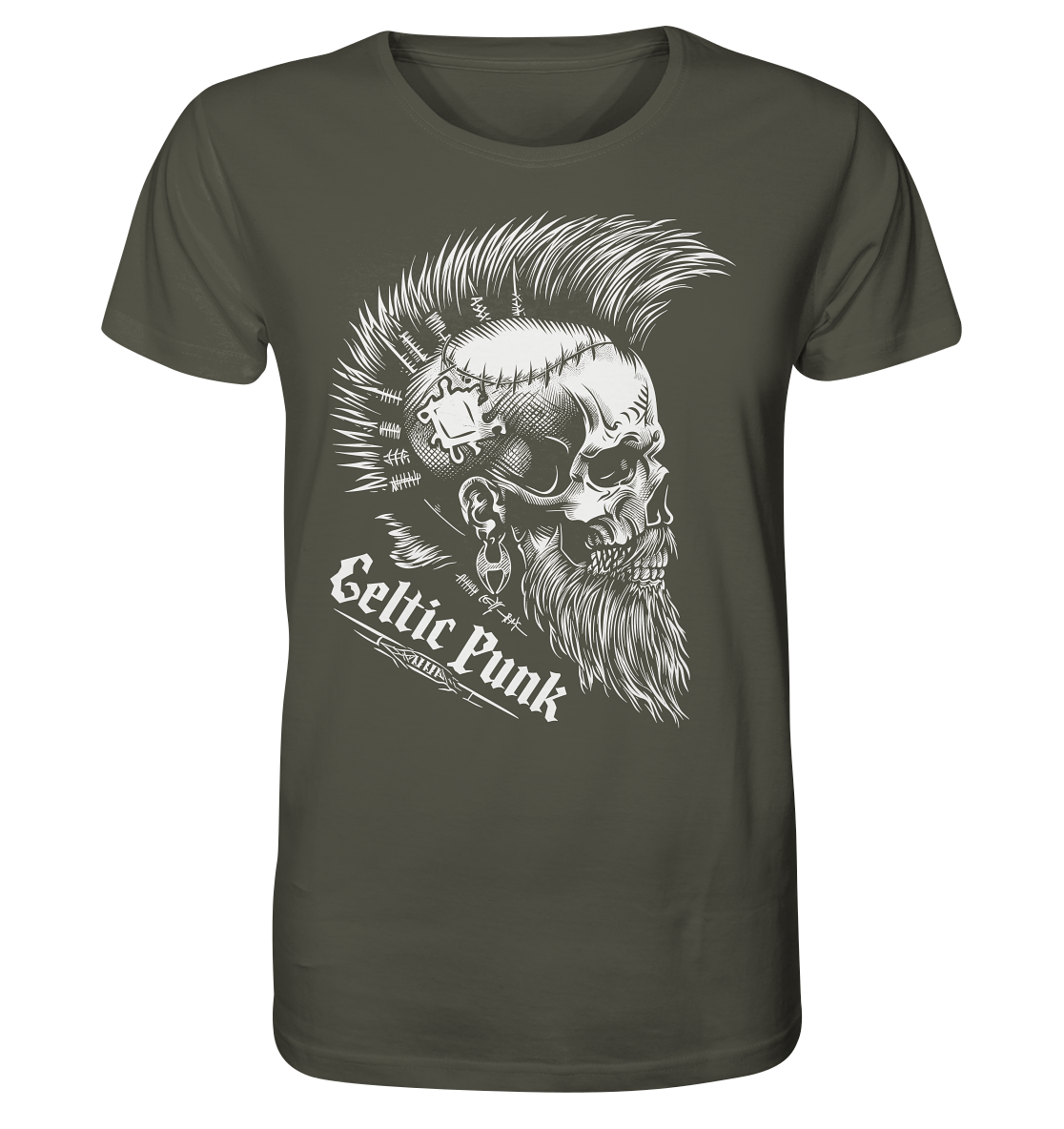 Celtic Punk "Skull" - Organic Shirt