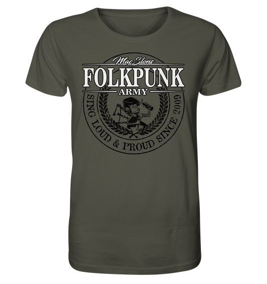 MacSlon's "Folkpunk Army" - Organic Shirt