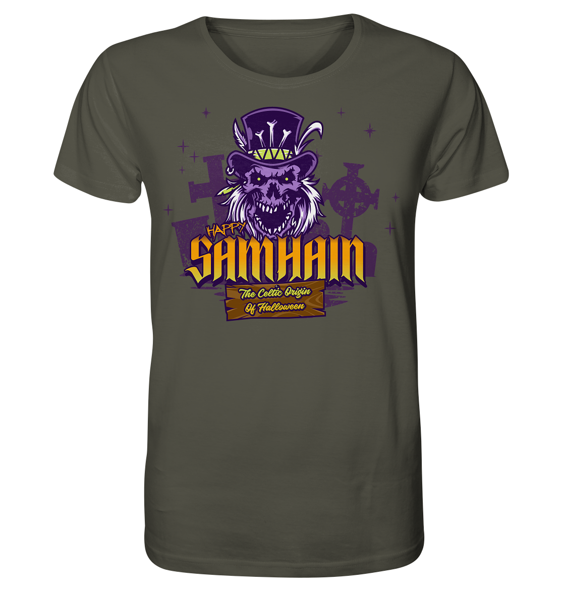 Happy Samhain "The Celtic Origin Of Halloween" - Organic Shirt