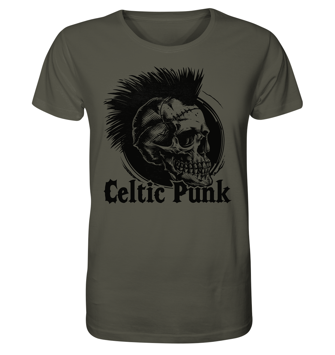 Celtic Punk "Skull II" - Organic Shirt