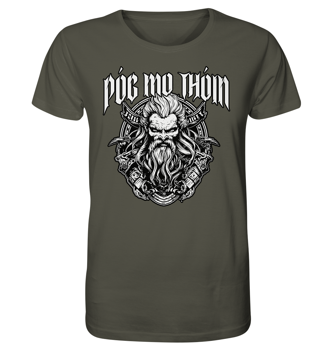 Póg Mo Thóin Streetwear "Celtic Warrior III" - Organic Shirt