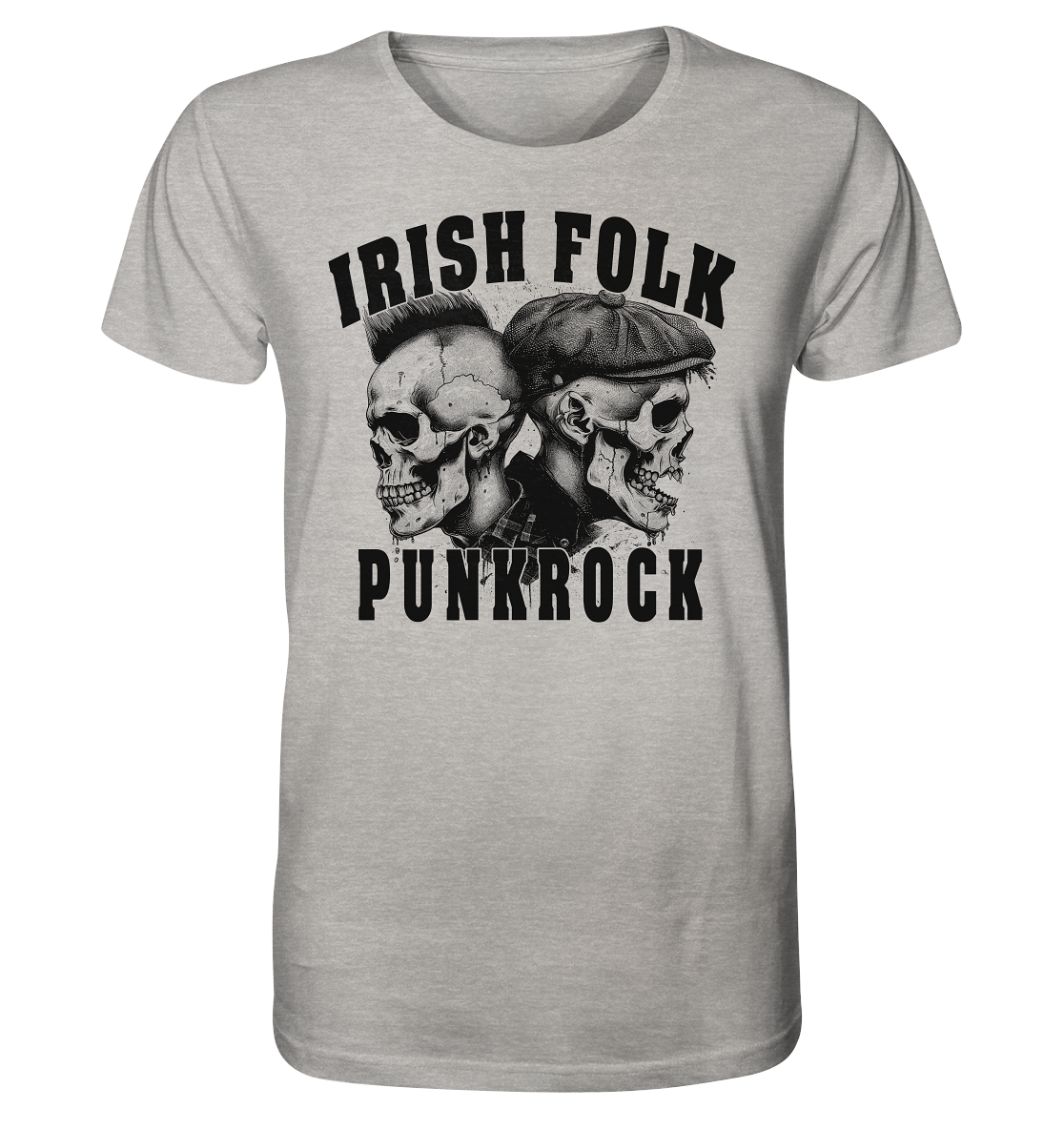 Irish Folk "Punkrock / Skulls" - Organic Shirt