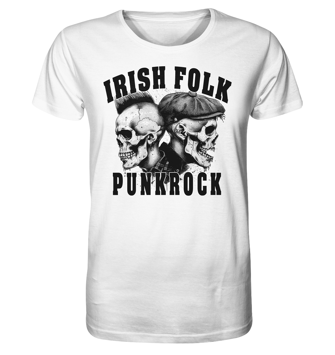 Irish Folk "Punkrock / Skulls" - Organic Shirt