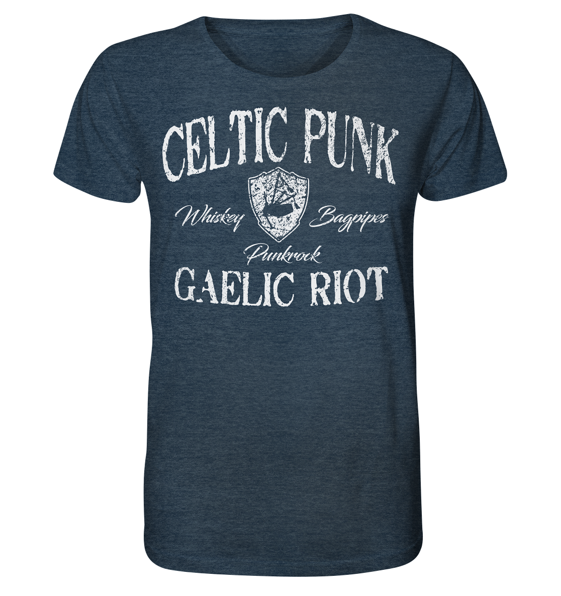 Celtic Punk "Gaelic Riot" - Organic Shirt (meliert)