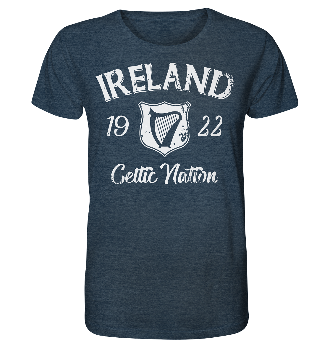 Ireland "Celtic Nation" - Organic Shirt (meliert)