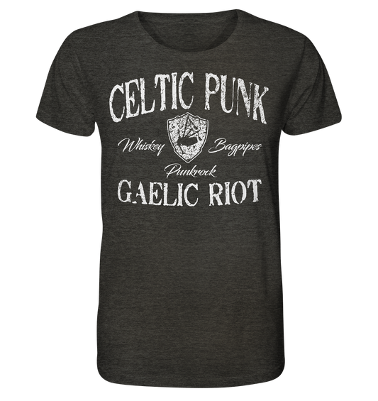 Celtic Punk "Gaelic Riot" - Organic Shirt (meliert)