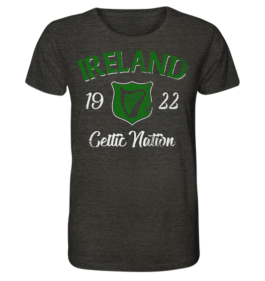 Ireland "Celtic Nation" - Organic Shirt (meliert)