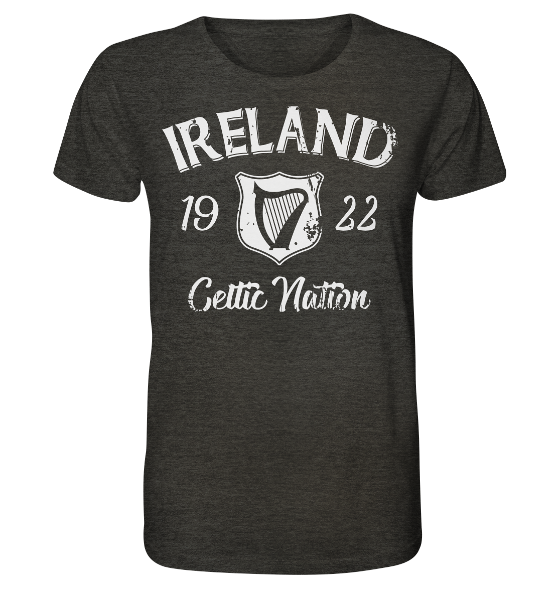 Ireland "Celtic Nation" - Organic Shirt (meliert)