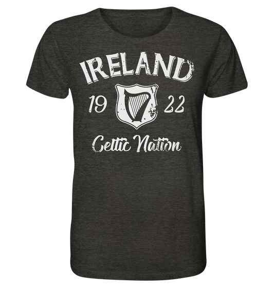 Ireland "Celtic Nation" - Organic Shirt (meliert)