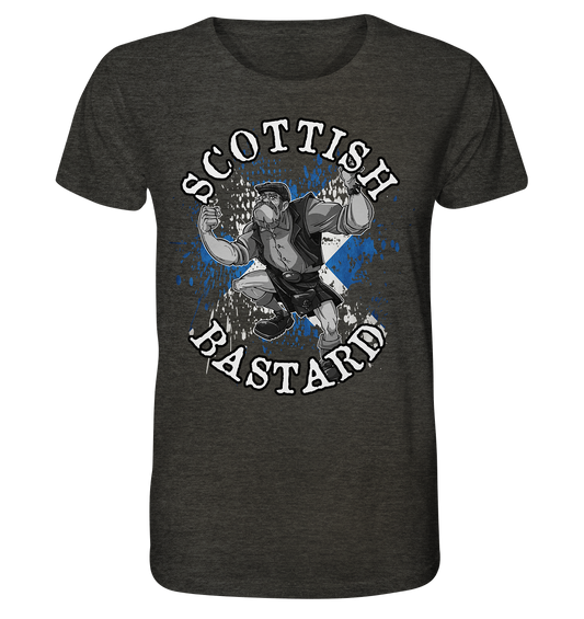 "Scottish Bastard" - Organic Shirt (meliert)