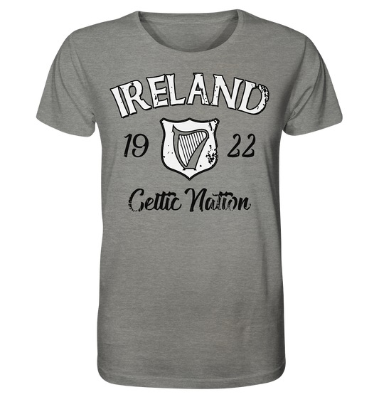 Ireland "Celtic Nation" - Organic Shirt (meliert)