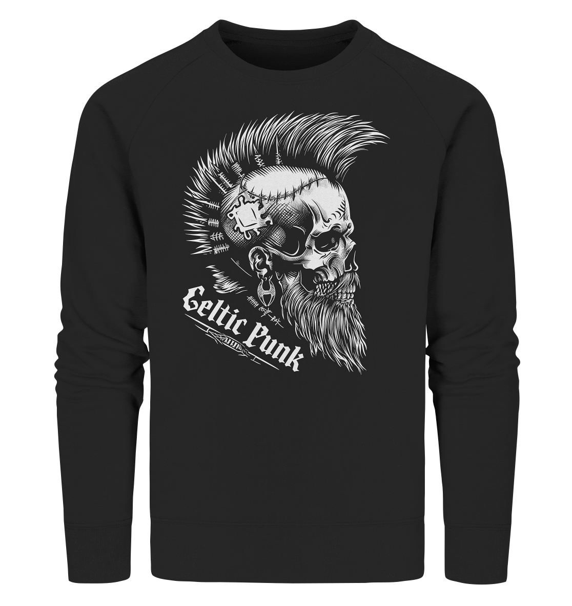 Celtic Punk "Skull" - Organic Sweatshirt