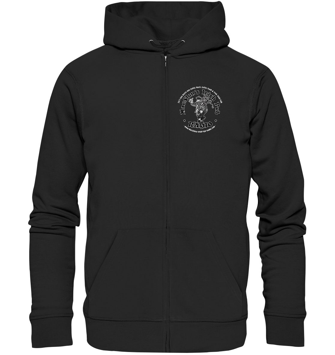 MacSlon's Radio "24/7 - Scotsman Logo" - Organic Zipper