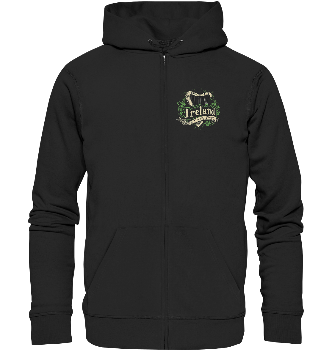 Ireland "Erin Go Bragh / Crest"  - Organic Zipper