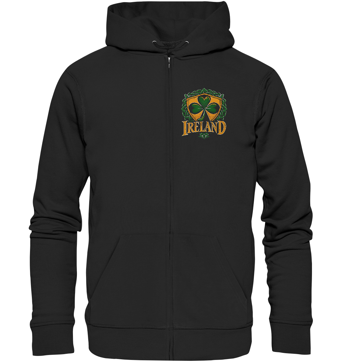 Ireland "Shamrock / Crest"  - Organic Zipper