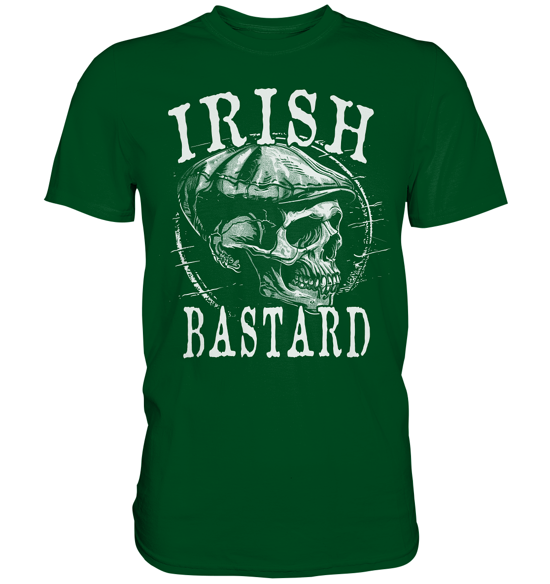 Irish Bastard "Flatcap-Skull I" - Premium Shirt