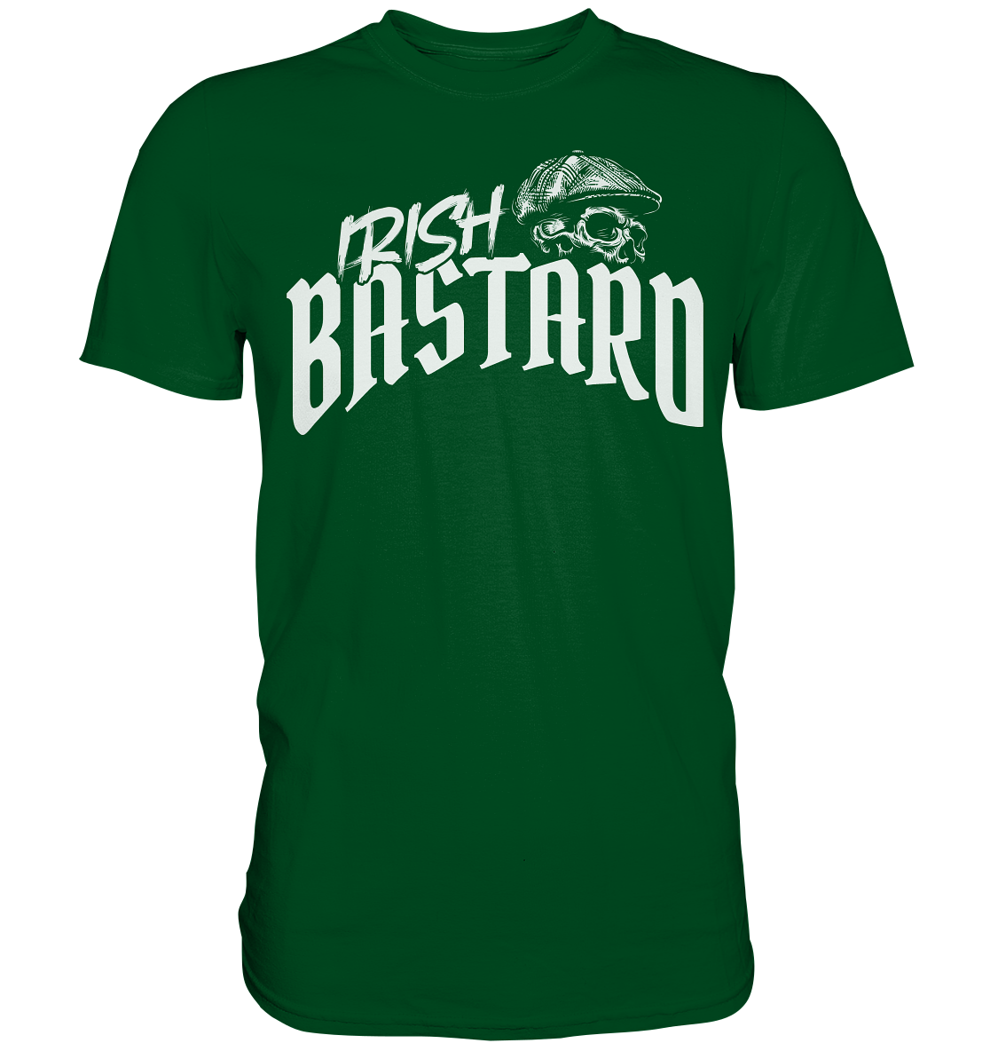 Irish Bastard "Flatcap-Skull V" - Premium Shirt