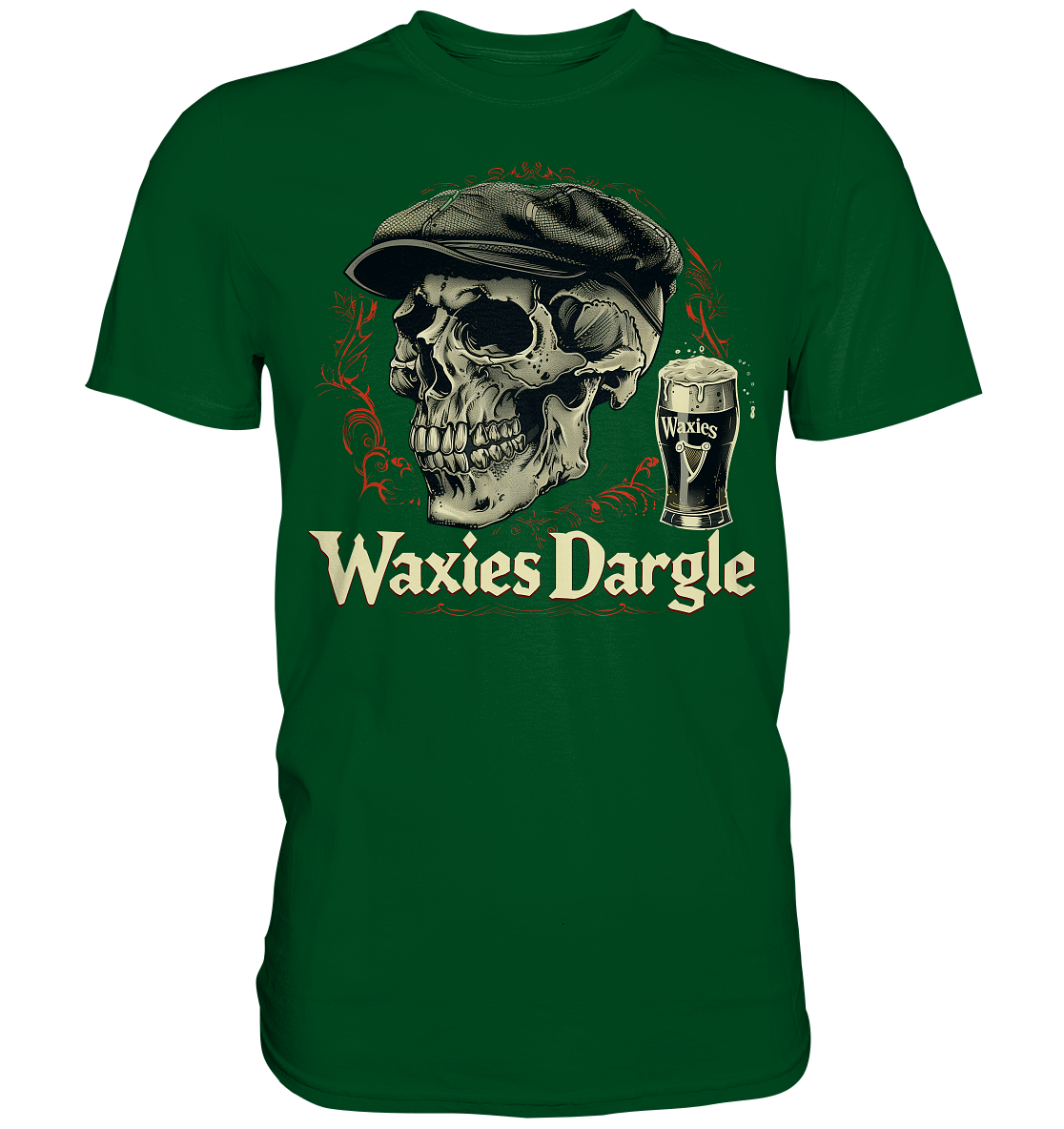 Waxies Dargle "Flatcap / Skull I"  - Premium Shirt