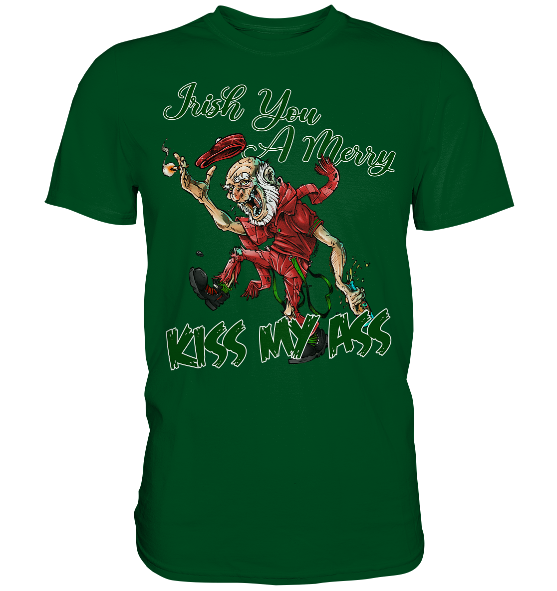 Irish You A Merry "Kiss My Ass" (Christmas) - Premium Shirt