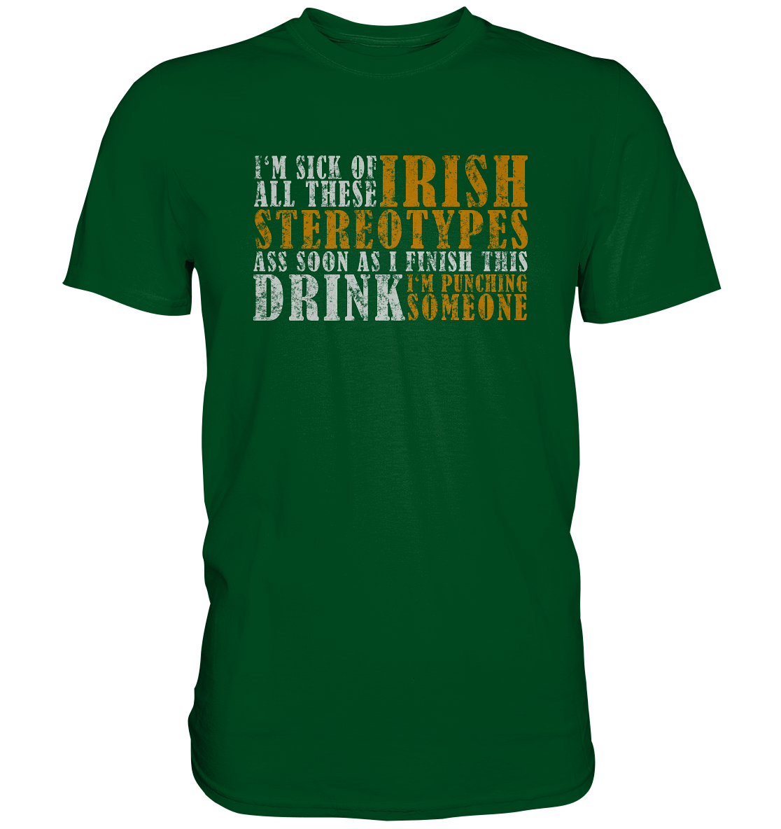 Irish Stereotypes "Punching Someone I" - Premium Shirt