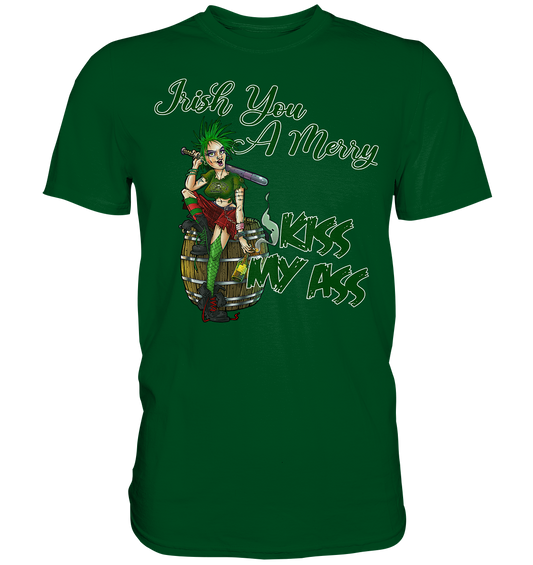 Irish You A Merry "Kiss My Ass" (Christmas) - Premium Shirt