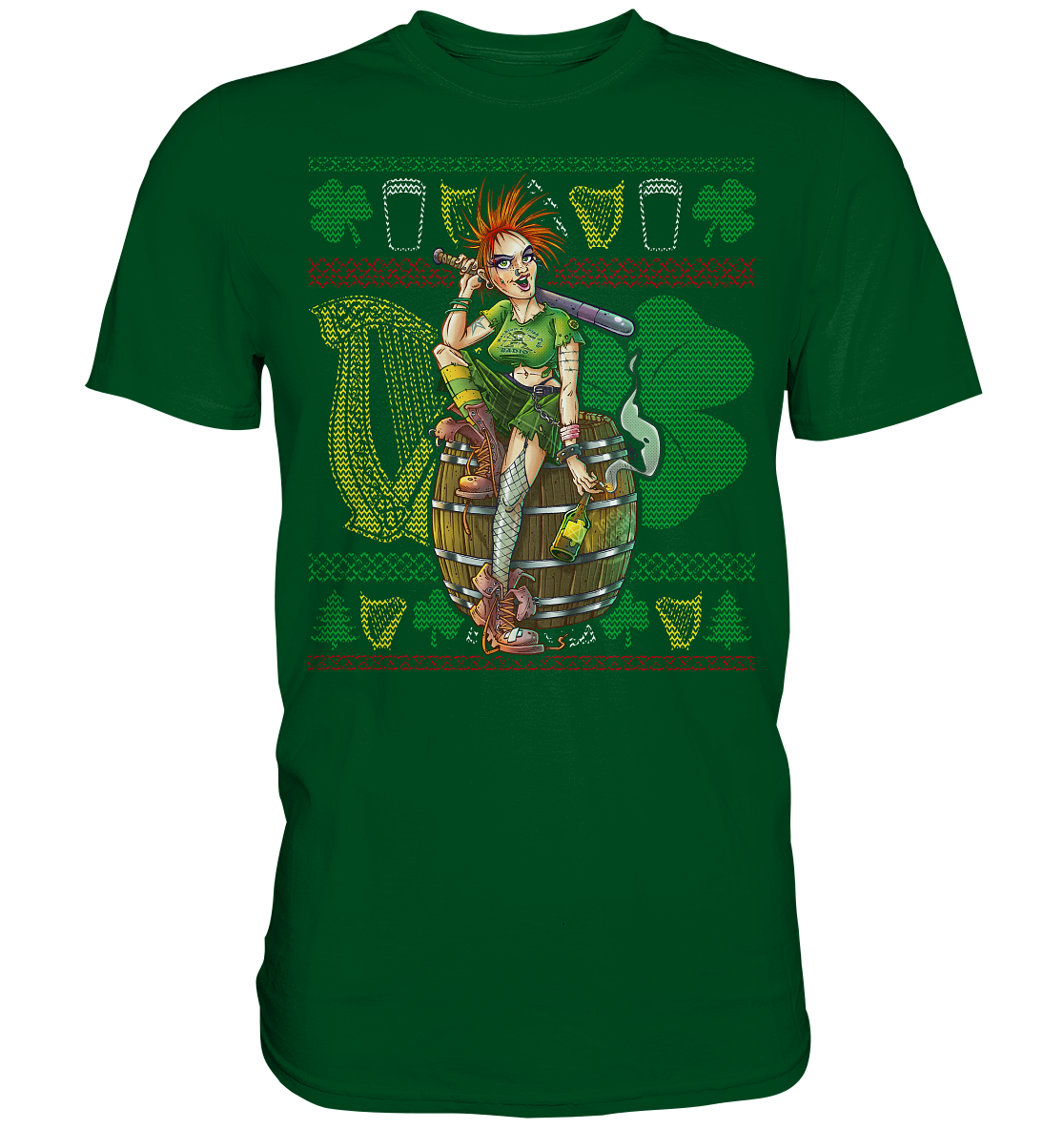 Irish Punk Girl (Christmas) - Premium Shirt