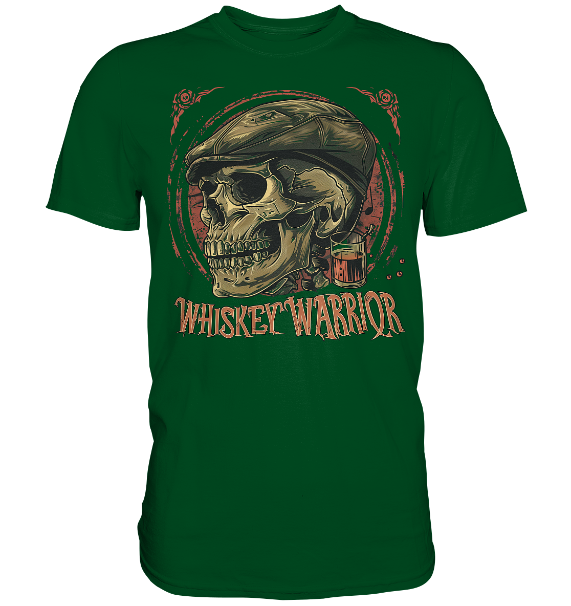 Whiskey Warrior "Flatcap-Skull I"  - Premium Shirt