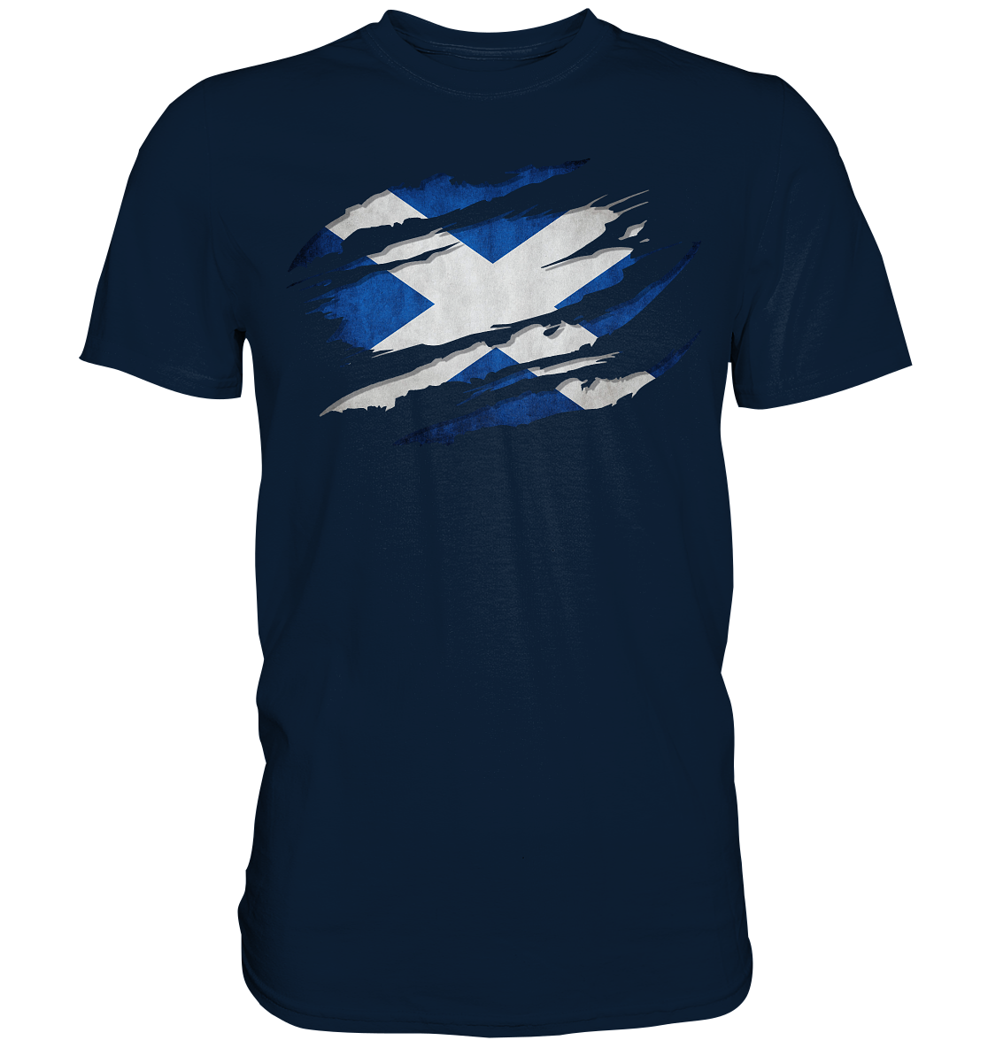 Scotland "Flag Scratch" - Premium Shirt