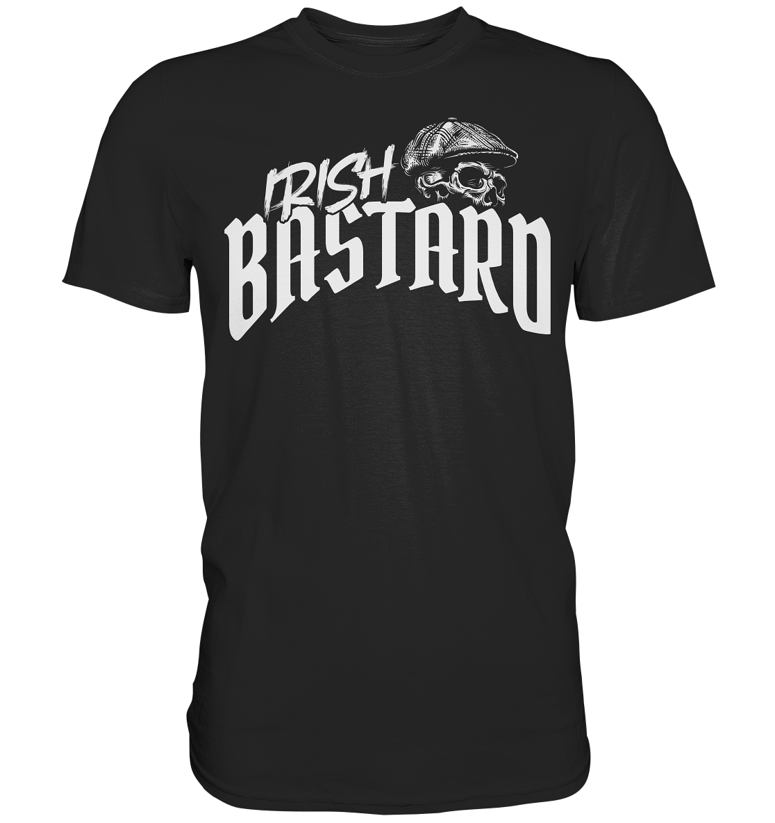 Irish Bastard "Flatcap-Skull V" - Premium Shirt