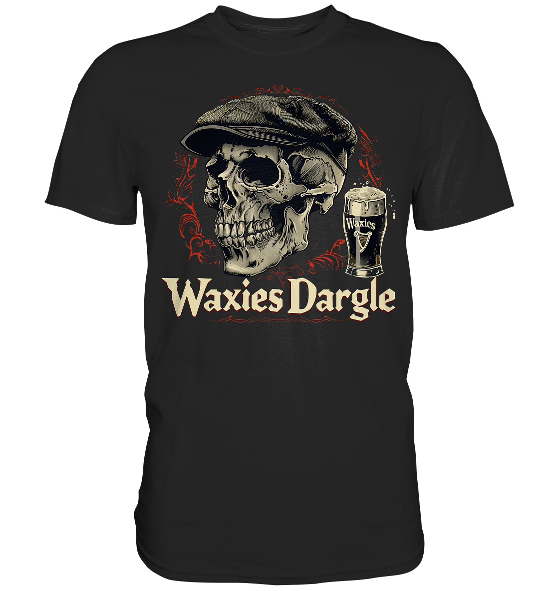 Waxies Dargle "Flatcap / Skull I"  - Premium Shirt