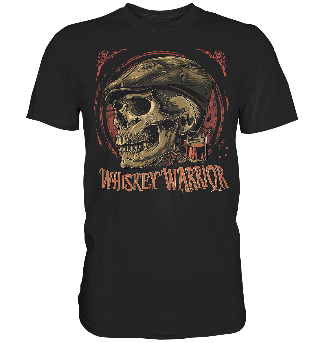 Whiskey Warrior "Flatcap-Skull I"  - Premium Shirt