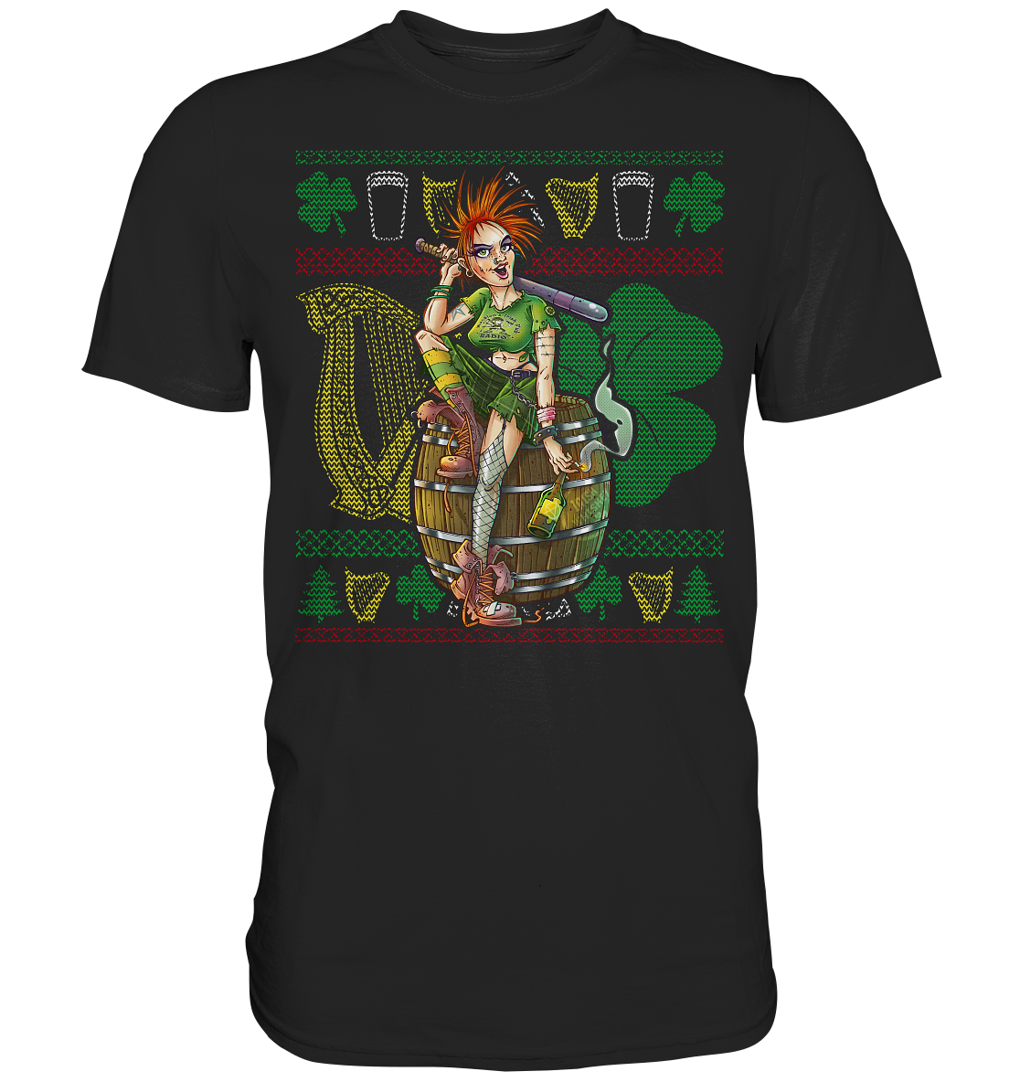 Irish Punk Girl (Christmas) - Premium Shirt